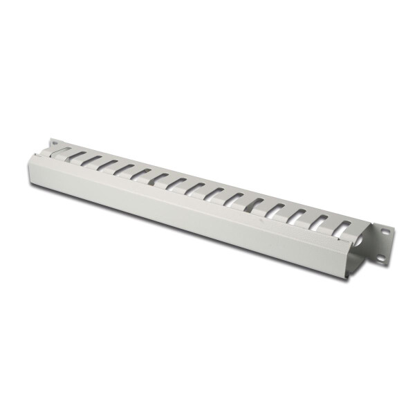 DIGITUS DN-97616 - 1HE Kabelmanagement Käfig abnehmbare Rückblende, Farbe grau (RAL 7035)