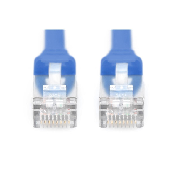 DK-1644-A-F-020/B - CAT 6A U-FTP Patchkabel, Cu, PVC AWG 30/7,  2 m Blau