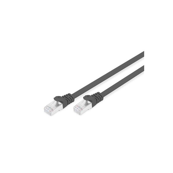 DK-1644-A-F-030/BL - CAT 6A U-FTP Patchkabel, Cu, PVC AWG 30/7,  3 m Schwarz