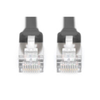 DK-1644-A-F-030/BL - CAT 6A U-FTP Patchkabel, Cu, PVC AWG 30/7,  3 m Schwarz