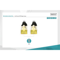 DK-1644-A-010/BL - CAT 6A S-FTP Patchkabel, Cu, LSZH AWG 26/7,  1 m,  Schwarz