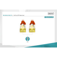DK-1644-A-010/R - CAT 6A S-FTP Patchkabel, Cu, LSZH AWG 26/7,  1 m,  Rot