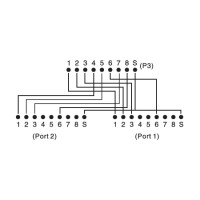 DIGITUS DN-93904 - CAT 5e Patchkabel-Adapter, 2x CAT 5e,...