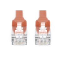 DK-1644-A-F-005/R - CAT 6A U-FTP Patchkabel, Cu, PVC AWG 30/7,  0,5 m Rot