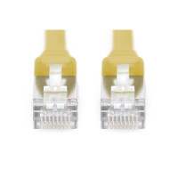 DK-1644-A-F-005/Y - CAT 6A U-FTP Patchkabel, Cu, PVC AWG 30/7,  0,5 m Gelb