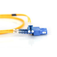 DIGITUS DK-2932-02 - LWL Patchkabel, Duplex, LC zu SC SM OS2 09/125 µ, 2 m
