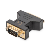 DIGITUS AK-320505-000-S - DVI Adapter, DVI(24+5) - HD15...