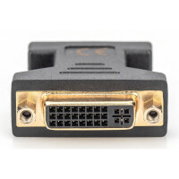 DIGITUS AK-320505-000-S - DVI Adapter, DVI(24+5) - HD15 Bu/St,  DVI-I Dual Link, bl