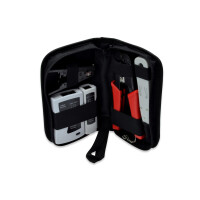 DIGITUS DN-94022 - Netzwerk Werkzeugset, LAN Tester, Crimpzange, Schneid.&Abisol. Werkz., LSA, Werkzeug, Bag