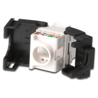 DIGITUS DN-93502 - CAT 5e Keystone Modul, ungeschirmt RJ45 zu LSA, werkzeugfreie Montage