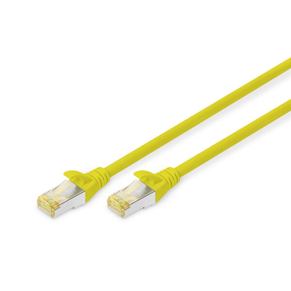 DK-1644-A-100/Y - CAT 6A S-FTP Patchkabel, Cu, LSZH AWG 26/7,  10 m,  Gelb