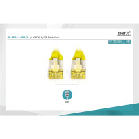 DK-1644-A-100/Y - CAT 6A S-FTP Patchkabel, Cu, LSZH AWG 26/7,  10 m,  Gelb