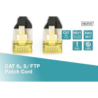 DK-1644-A-020/BL - CAT 6A S-FTP Patchkabel, Cu, LSZH AWG 26/7,  2 m,  Schwarz