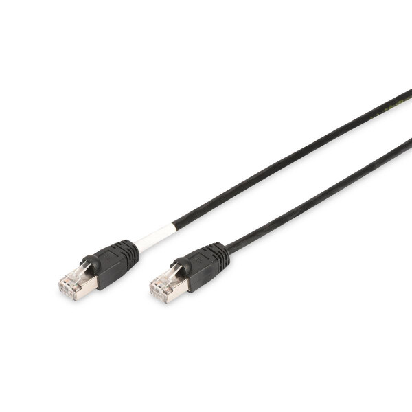 DK-1644-030/BL-OD - CAT 6 S-FTP Outdoor Patchkabel, Cu, PE AWG 27/7,  3 m, Schwarz
