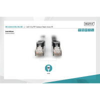 DK-1644-030/BL-OD - CAT 6 S-FTP Outdoor Patchkabel, Cu,...