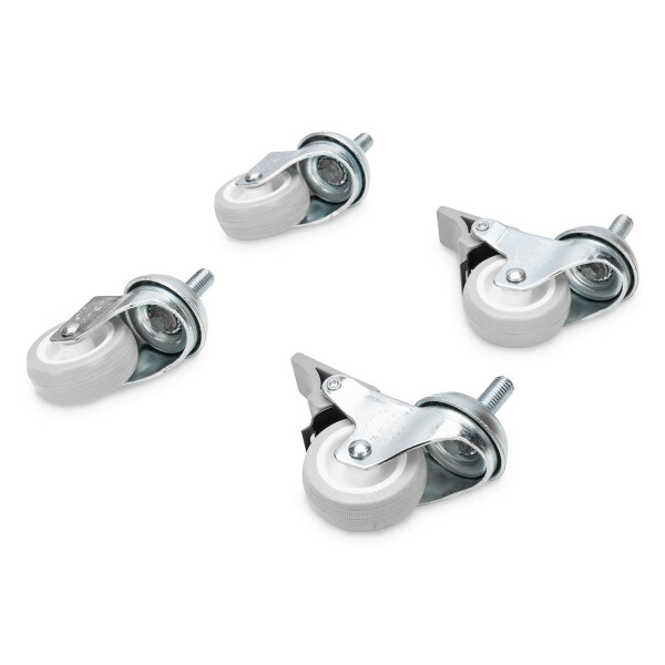 DIGITUS DN-19-CASTOR-WM - Laufrollen-Set für Standard Wandgehäuse 4 Laufrollen, 2 Stk. sind feststellbar,