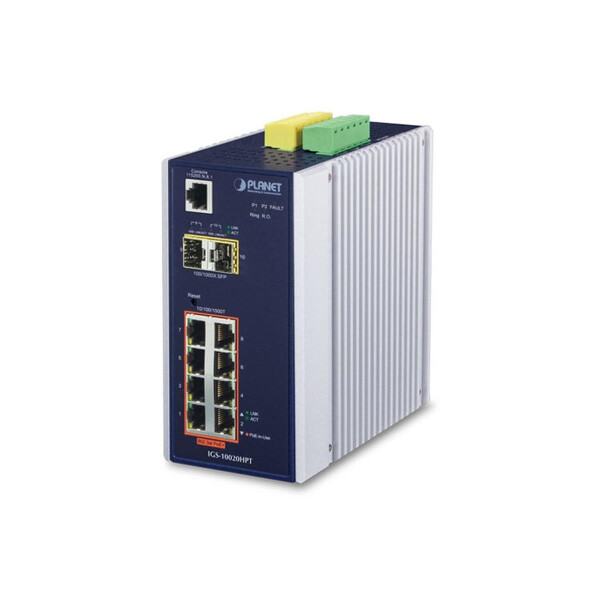Industrie GE PoE+ Switch   8+2