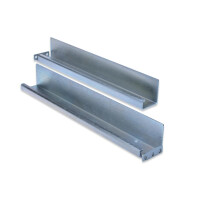 DIGITUS DN-19-GS-NW - L-Form Gleitschiene, für 600-800 mm tiefe Schränke tiefenverstellbar von 350-600 mm, Set mit 2 Stück