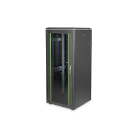 DIGITUS DN-19-26U-6/6-B-1 - 26HE Netzwerkschrank, Unique 1342x600x600 mm, Farbe Schwarz (RAL 9005)