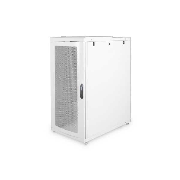 DIGITUS DN-19-SRV-26U-1 - 26HE Serverschrank, Unique, 1340x600x1000 mm perforierte Stahltüren, Farbe grau (RAL 7035)