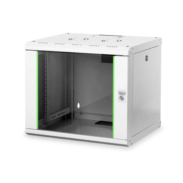 DIGITUS DN-19-09U - 9HE Wandgehäuse, Unique 509x600x450 mm, Farbe Grau (RAL 7035)