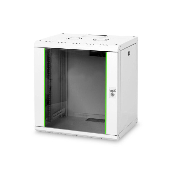 DIGITUS DN-19-12U - 12HE Wandgehäuse, Unique 643x600x450 mm, Farbe Grau (RAL 7035)