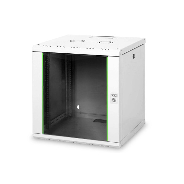 DIGITUS DN-19-12U-6/6 - 12HE Wandgehäuse, Unique 643x600x600 mm, Farbe Grau (RAL 7035)