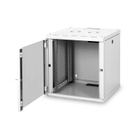 DIGITUS DN-19-12U-6/6 - 12HE Wandgehäuse, Unique 643x600x600 mm, Farbe Grau (RAL 7035)
