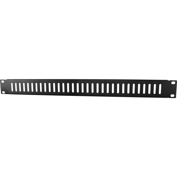 Blindblende 1HE Black  Airslot