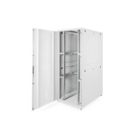 DIGITUS DN-19-SRV-42U-8/12 - 42HE Serverschrank, Unique, 2050x800x1200 mm perforierte Stahltüren, Farbe grau (RAL 7035)