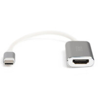 DIGITUS DA-70836 - USB Type-C 4K HDMI Adapter, 20cm Kabellänge Aluminium Gehäuse, Chipset: AG9310