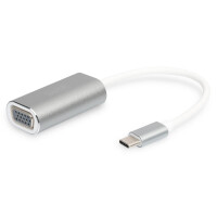 DIGITUS DA-70837 - pe-C 1080p VGA Adapter, 20cm Kabellänge Aluminium Gehäuse,