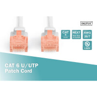 DIGITUS DK-1617-050 - CAT 6 U-UTP Patchkabel, Cu, LSZH AWG 26/7, Länge 5 m, Farbe Grau