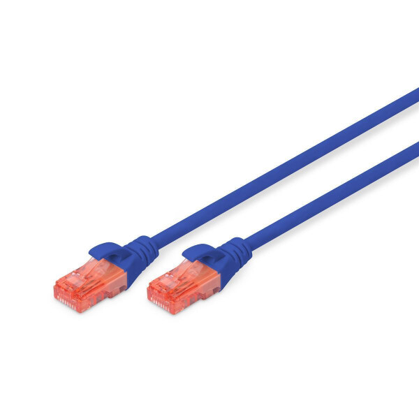 DIGITUS DK-1617-020/B - CAT 6 U-UTP Patchkabel, Cu, LSZH AWG 26/7, Länge 2 m, Farbe Blau