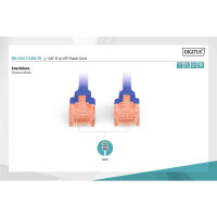 DIGITUS DK-1617-020/B - CAT 6 U-UTP Patchkabel, Cu, LSZH AWG 26/7, Länge 2 m, Farbe Blau