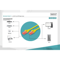 DIGITUS DK-1617-010/Y - CAT 6 U-UTP Patchkabel, Cu, LSZH AWG 26/7, Länge 1 m, Farbe Gelb