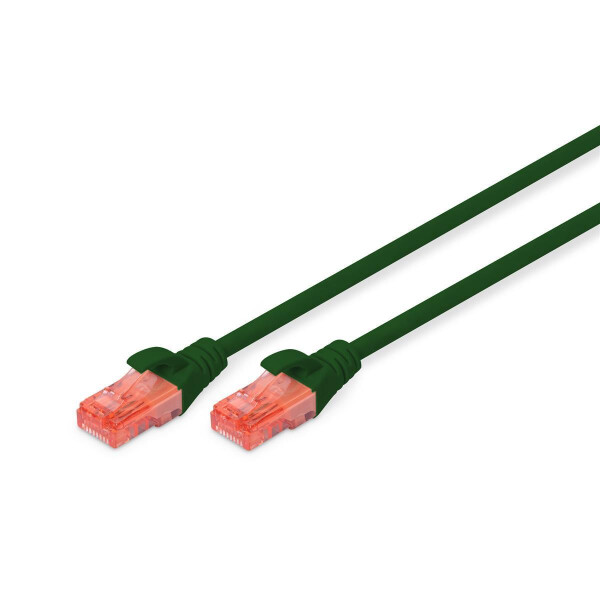DIGITUS DK-1617-020/G - CAT 6 U-UTP Patchkabel, Cu, LSZH AWG 26/7, Länge 2 m, Farbe Grün