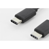 DIGITUS AK-300138-018-S - USB Type-C Anschlusskabel, Type-C - C St/St, 1.8m, 3A, 480MB, 2.0 Version, sw