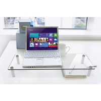 DIGITUS DA-90358 - Glas Monitorerhöhung 560x210x80mm, max bel. bis zu 20kg