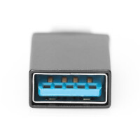 DIGITUS AK-300506-000-S - USB Type-C Adapter, Type-C - A St/Bu, 3A, 5GB, 3.0 Version, sw