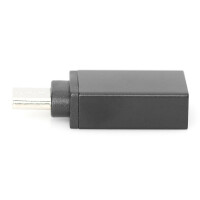 DIGITUS AK-300506-000-S - USB Type-C Adapter, Type-C - A St/Bu, 3A, 5GB, 3.0 Version, sw
