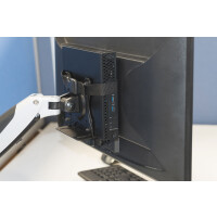 DIGITUS DA-90360 - Multifunktion Mini Desk PC Halter für Tischbefest. o. zwischen Halterung,VESA75x75,100x100
