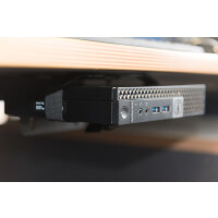 DIGITUS DA-90360 - Multifunktion Mini Desk PC Halter für Tischbefest. o. zwischen Halterung,VESA75x75,100x100