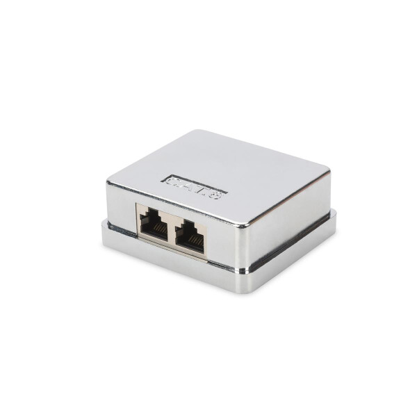 DIGITUS DN-93711 - CAT 6 Konsolidierungsgehäuse 2 Keystone Modul, geschirmt, 2-Port