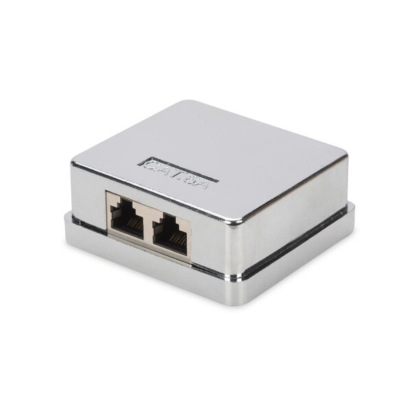 DIGITUS DN-93713 - CAT 6A Konsolidierungsgehäuse 2 Keystone Modul, geschirmt, 2-Port
