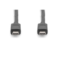 DIGITUS AK-300139-010-S - USB Type-C Anschlusskabel, Type-C zu C St/St, 1.0m, Gen2, 5A, 10GB, 3.1 Version, CE, sw