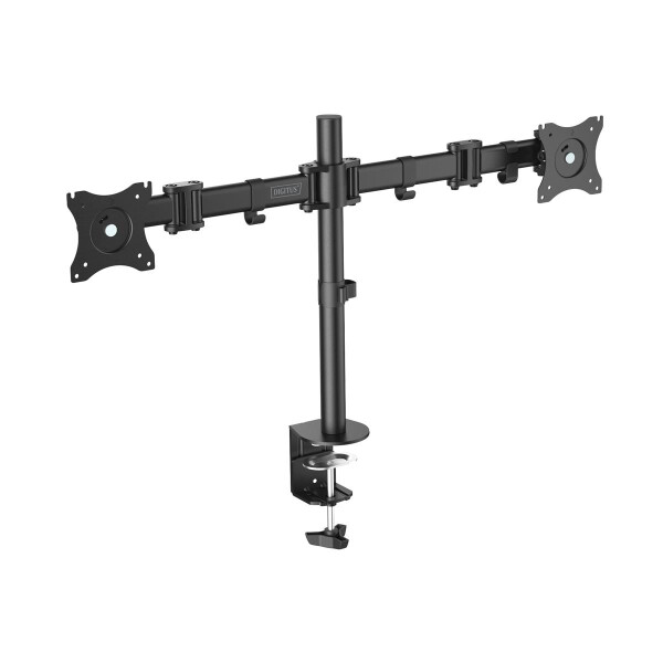 DIGITUS DA-90349 - Dualmonitor Tisch-Klemmhalterung, 15-27", schwarz max. load 2x8Kg,VESA max100x100