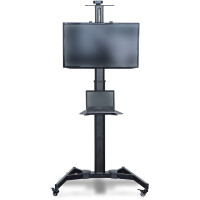 DIGITUS DA-90370 - TV-Wagen für Bildschirme bis zu 178 cm fahrbar, VESA max. 600x400