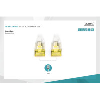 DK-1613-A-010 - CAT 6A U-UTP Patchkabel, Cu, LSZH AWG 26/7, Länge 1 m, Farbe Grau