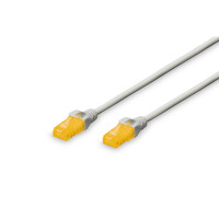 DK-1613-A-100 - CAT 6A U-UTP Patchkabel, Cu, LSZH AWG 26/7, Länge 10 m, Farbe Grau